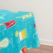 Nappe Motif de cocktail sur l'arrière - plan turquoise (In Situ)