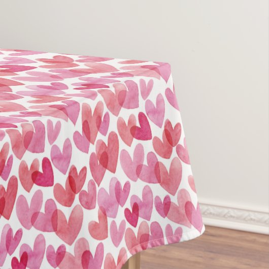 Nappe Motif de coeur aquarelle (In Situ)