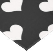 Nappe Motif de coeur Black White Love (Angle)