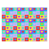 Nappe Motif de coeur coloré (Devant (Horizontal))