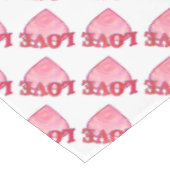 Nappe Motif de coeur d'amour rose (Angle)