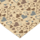 Nappe Motif de coeur gris et Brown (Angle)