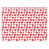 Nappe Motif de coeur mou Rouge Blanc (Devant (Horizontal))
