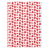 Nappe Motif de coeur mou Rouge Blanc (Devant)