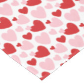 Nappe Motif de coeur rouge rose mignon (Angle)