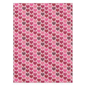 Nappe Motif de cœurs roses et rouges (Devant)