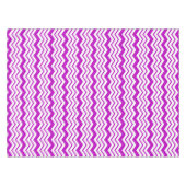 Nappe Motif de conception de zigzag chevron blanc violet (Devant (Horizontal))
