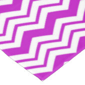 Nappe Motif de conception de zigzag chevron blanc violet (Angle)