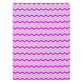 Nappe Motif de conception de zigzag chevron blanc violet (Devant)