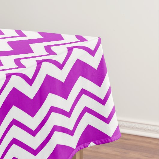 Nappe Motif de conception de zigzag chevron blanc violet (In Situ)