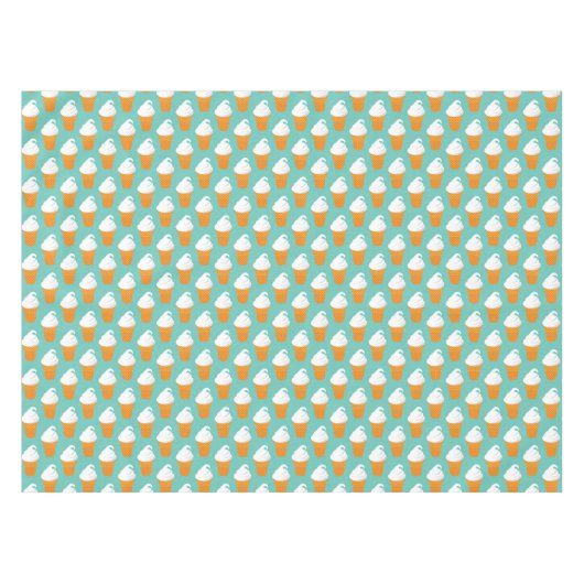 Nappe Motif de cône de glace à la vanille (Devant (Horizontal))