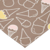 Nappe Motif de cône glacé sur le Brown (Angle)