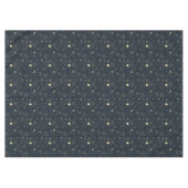 Nappe Motif de constellation d'étoile d'or bleu minuit (Devant (Horizontal))