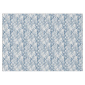 Nappe Motif de coquillage bleu côtier de plage (Devant (Horizontal))
