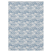 Nappe Motif de coquillage bleu côtier de plage (Devant)