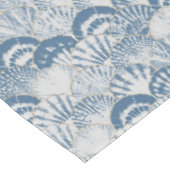 Nappe Motif de coquillage bleu côtier de plage (Angle)