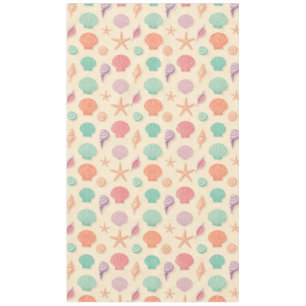 Nappe Motif de coquillages côtiers