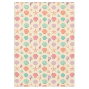 Nappe Motif de coquillages côtiers