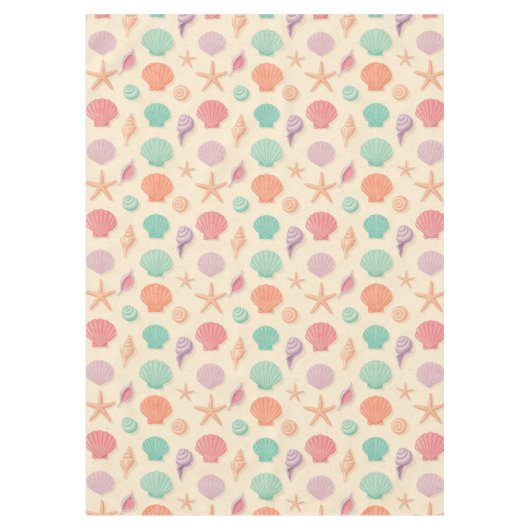 Nappe Motif de coquillages côtiers (Devant)