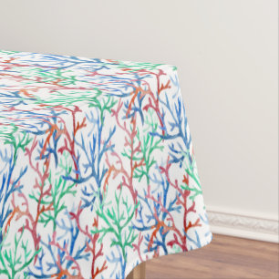 Nappe Motif de corail d'aquarelle