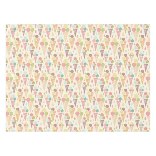 Nappe Motif de cornets de crème glacée (Devant (Horizontal))