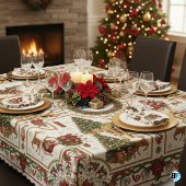 Nappe Motif de courtepoint de Noël classique