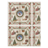 Nappe Motif de courtepoint de Noël classique (Devant)