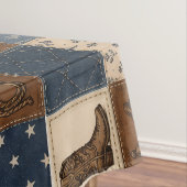 Nappe Motif de courtepointe patchwork Western vintage (In Situ)