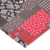 Nappe Motif de courtepointure florale patchwork rétro (Angle)