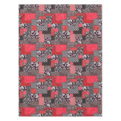 Nappe Motif de courtepointure florale patchwork rétro (Devant)