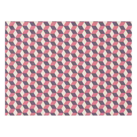 Nappe motif de cubes 3d (Devant (Horizontal))