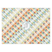 Nappe Motif de cuillères Monogramme Retro (Devant (Horizontal))