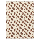 Nappe Motif de cuir de vache marron et blanc (Devant)