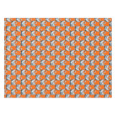 Nappe Motif de cygnes sur fond orange (Devant (Horizontal))