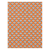 Nappe Motif de cygnes sur fond orange (Devant)
