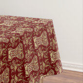 Nappe Motif de Damas de Corse Florale (In Situ)