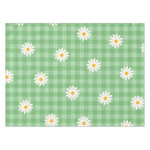 Nappe Motif de  de Fleur En vichy à carreaux verts (Devant (Horizontal))