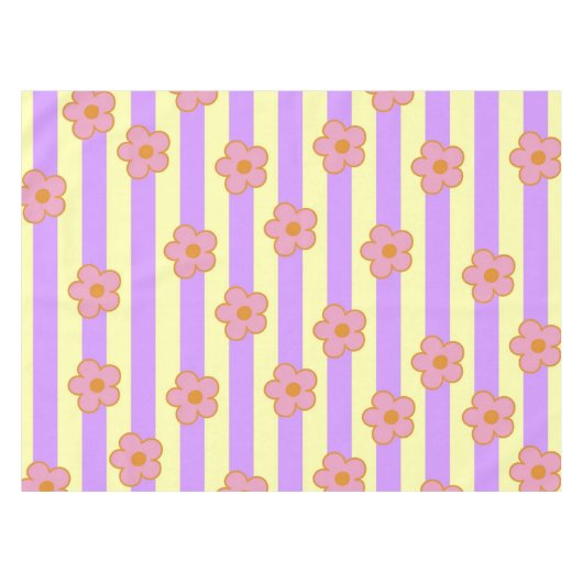 Nappe Motif de  de fleurs Vintages rétro (Devant (Horizontal))