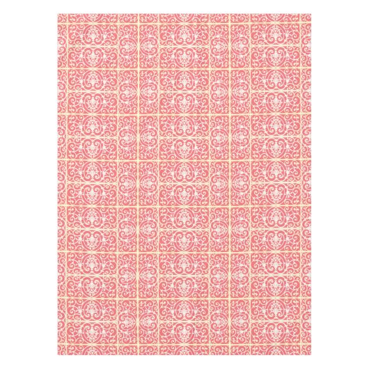 Nappe Motif de défilement de corail (Devant)