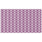 Nappe Motif de diamant blanc et violet de prune (Devant (Horizontal))
