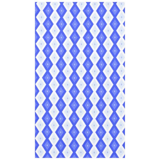 Nappe Motif de diamant bleu royal (Devant)