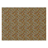 Nappe Motif de diamant noir orange rétro (Devant (Horizontal))