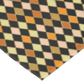 Nappe Motif de diamant noir orange rétro (Angle)
