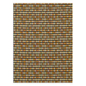 Nappe Motif de diamant noir orange rétro (Devant)