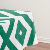 Nappe Motif de diamant vert et blanc (In Situ)