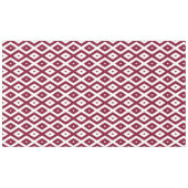 Nappe Motif de diamants de Bourgogne et blanc (Devant (Horizontal))
