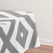 Nappe Motif de diamants gris et blanc (In Situ)