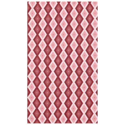 Nappe Motif de diamants rouges (Devant)