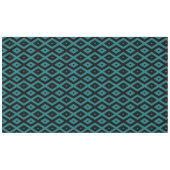 Nappe motif de diamants turquoise et noir (Devant (Horizontal))
