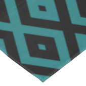 Nappe motif de diamants turquoise et noir (Angle)